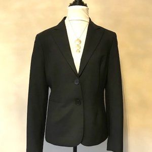 New York Jones Collection Platinum Stretch Black Blazer